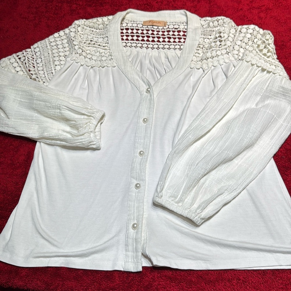 KYRA WHITE BLOUSE LONG SLEEVE MEDIUM